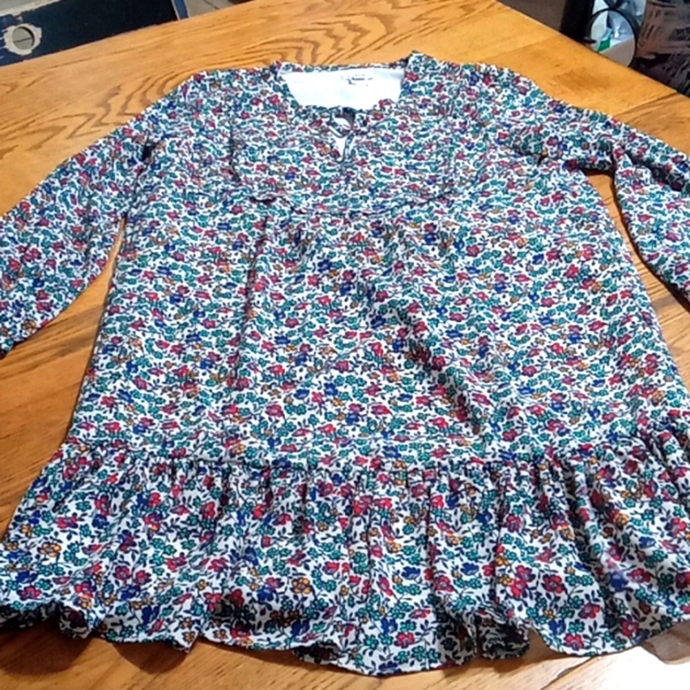 J.CREW Womens Dress XS NEW Summer Casual Ruffle Party FLORAL Flowers Flounce